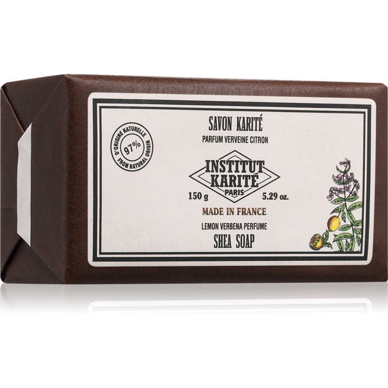 Institut Karité Paris Lemon Verbena Shea Soap твърд сапун с масло от шеа 150 гр.