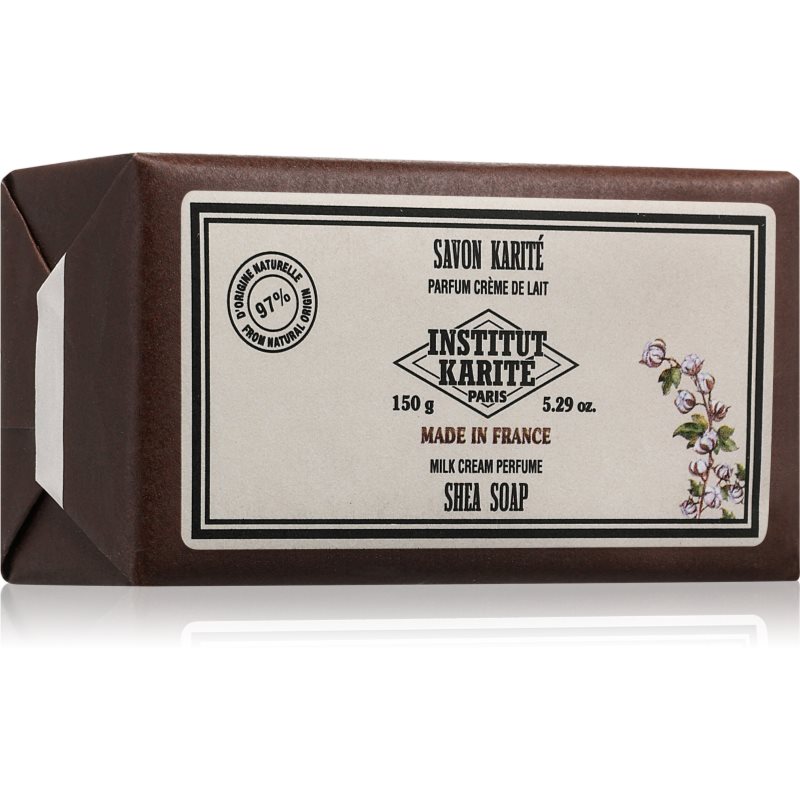 Institut Karité Paris Milk Cream Shea Soap твърд сапун с масло от шеа Milk Cream 150 гр.