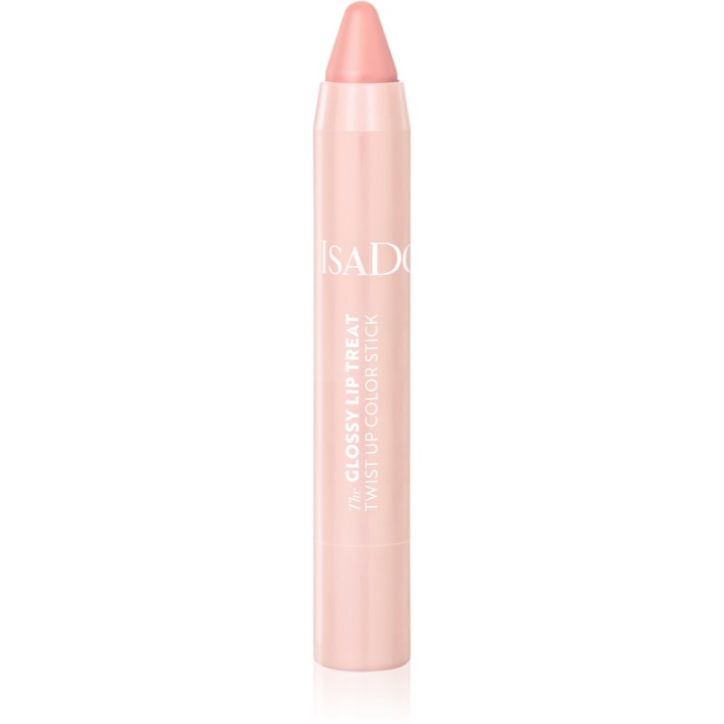 IsaDora Glossy Lip Treat Twist Up Color овлажняващо червило цвят 00 Clear Nude 3