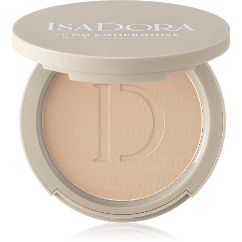 IsaDora The No Compromise Matte Longwear Powder компактна пудра за матиране цвят 66 Warm Beige 8 гр.