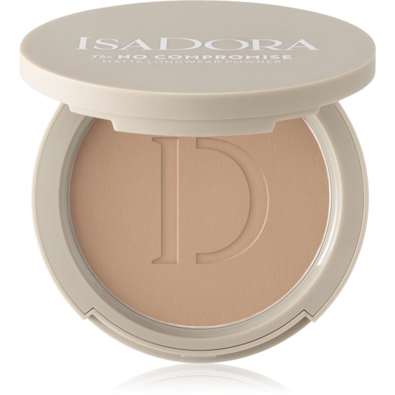 IsaDora The No Compromise Matte Longwear Powder компактна пудра за матиране цвят 68 Neutral Almond 8 гр.