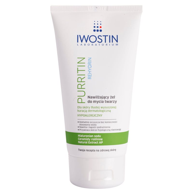 Iwostin Purritin Rehydrin хидратиращ почистващ гел за кожа
