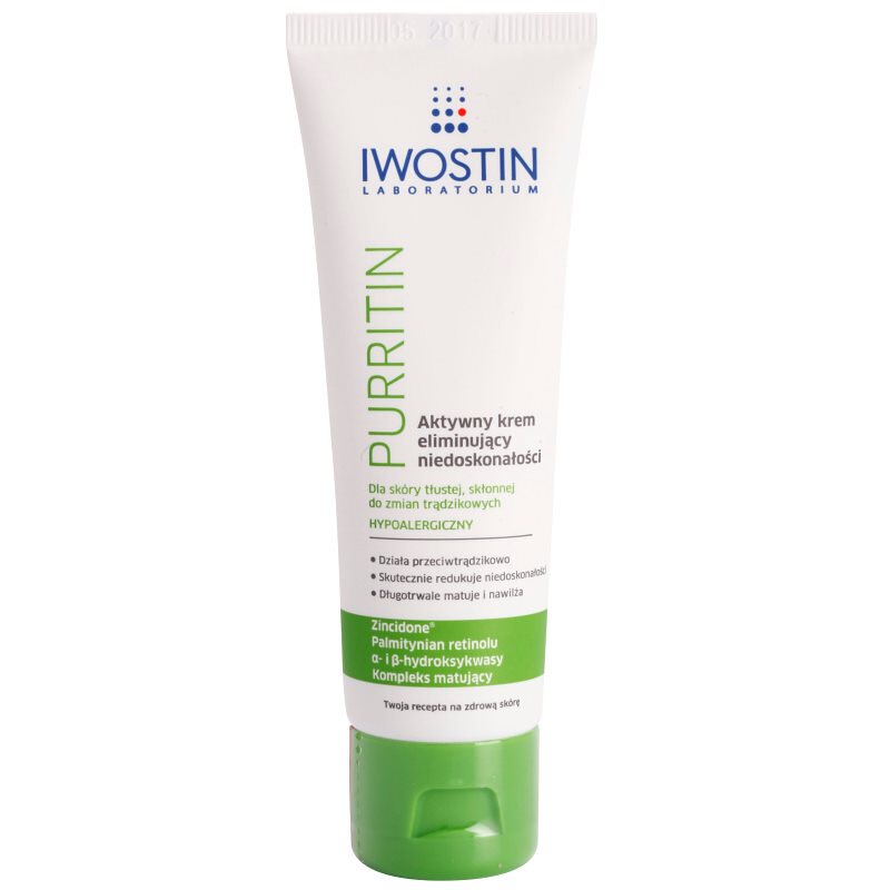 Iwostin Purritin активен дневен крем против несъвършенства на кожата 40 мл.