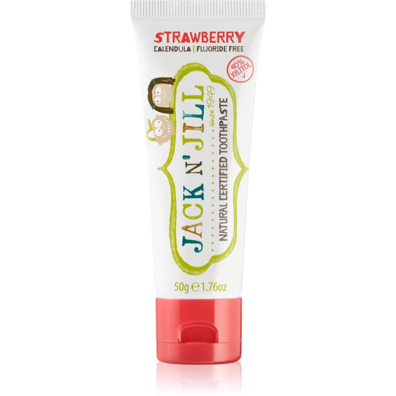 Jack N’ Jill Natural натурална детска паста за зъби вкус Strawberry 50 гр.