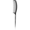 Janeke Carbon Fibre Fashion Comb with a long tail and wavy frame гребен за коса 21