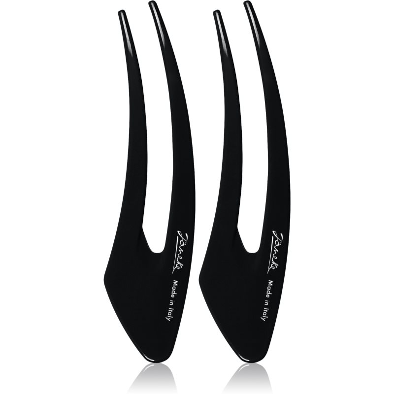Janeke Hair Clip фиби за коса Black 2x15 см