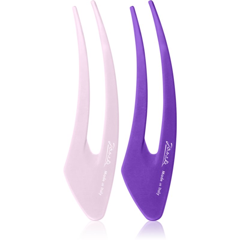 Janeke Hair Clip фиби за коса Purple 2x13 см