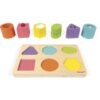 Janod Wood Shapes and Sound играчка сортер 12 m+ 6 бр.