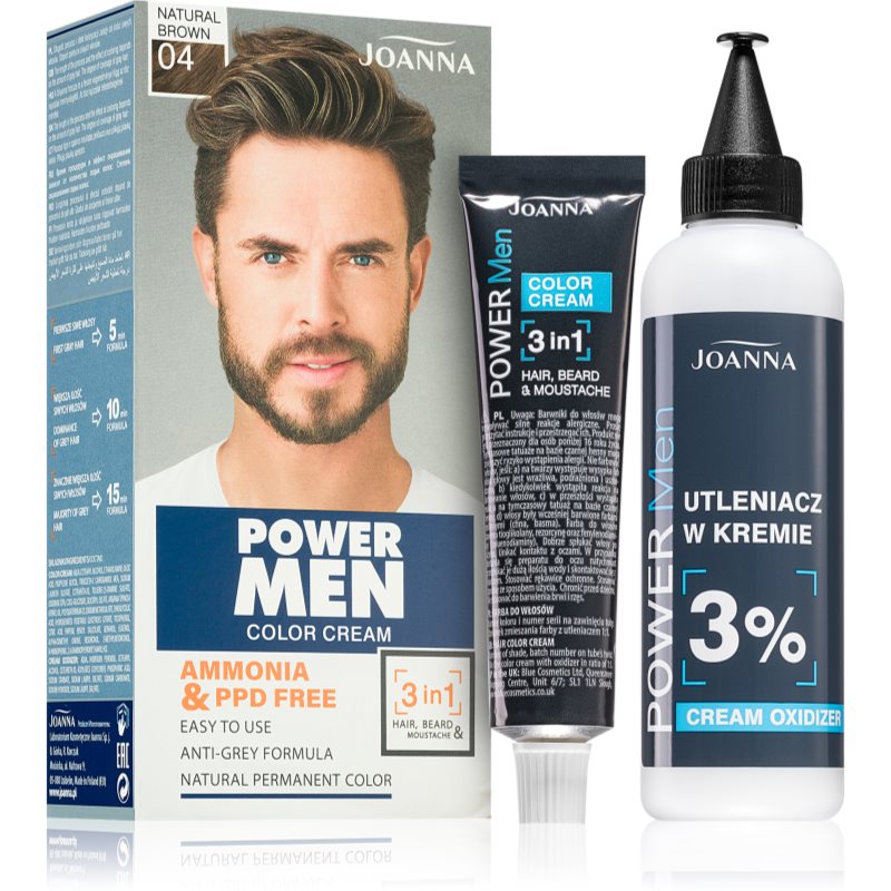 Joanna Power Men боя за коса за мъже цвят Natural Brown