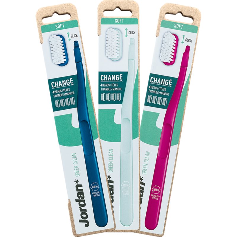 Jordan Change Green Clean Soft 4 head четка за зъби 1 бр. на ниска цена