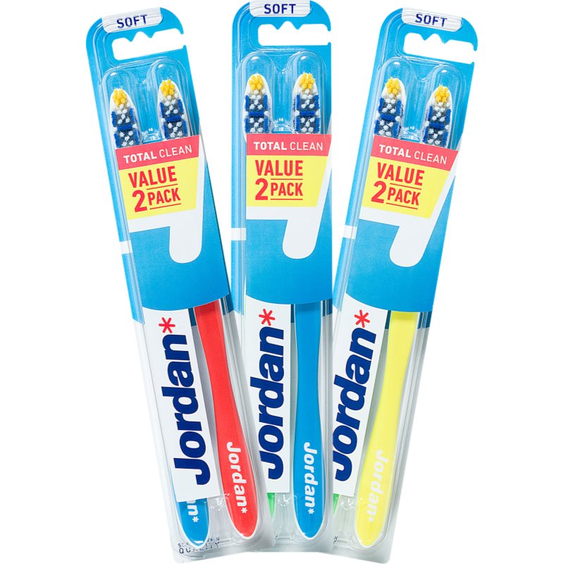 Jordan Total Clean Soft 2 pack четка за зъби 2 бр. на ниска цена