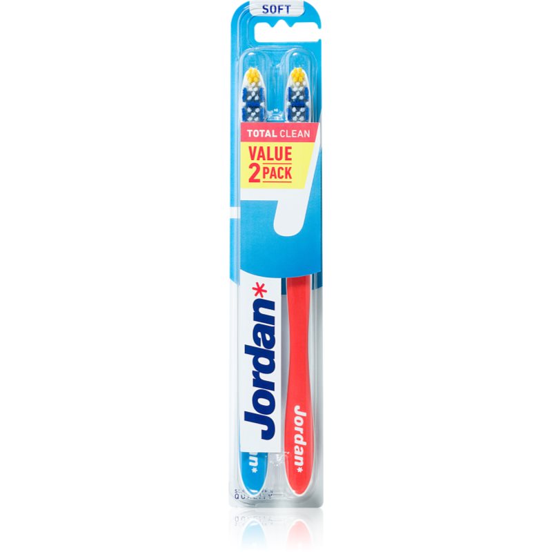 Jordan Total Clean Soft 2 pack четка за зъби 2 бр.