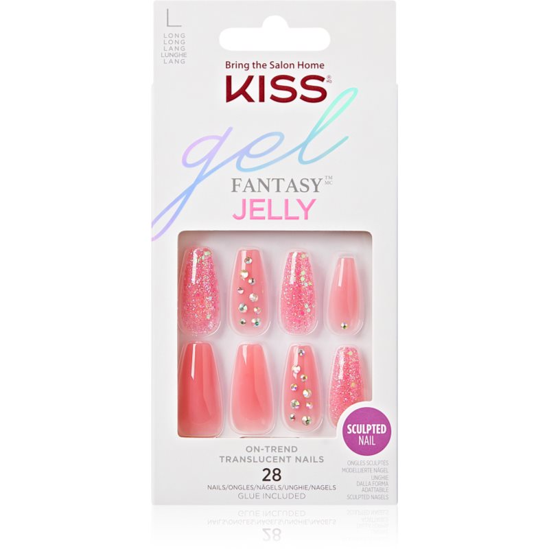 KISS Gel Fantasy Jelly Изкуствени нокти 28 бр.