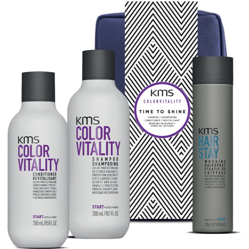 KMS Color Vitality Time to Shine подаръчен комплект за боядисана коса