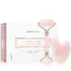 KORIKA Tools Face Roller & Gua Sha масажно валяче за лице и масажно приспособление Quartz Pink