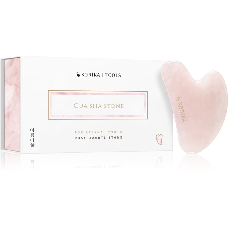 KORIKA Tools Gua Sha Rose Quartz Stone масажно приспособление за лице Gua Sha Quartz Pink 1 бр. на ниска цена