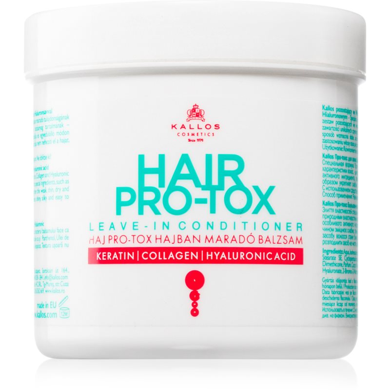 Kallos Hair Pro-Tox балсам без отмиване за суха и увредена коса 250 мл.