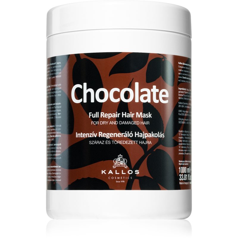 Kallos Kallos Classic Chocolate регенерираща маска за суха и увредена коса 1000 мл.