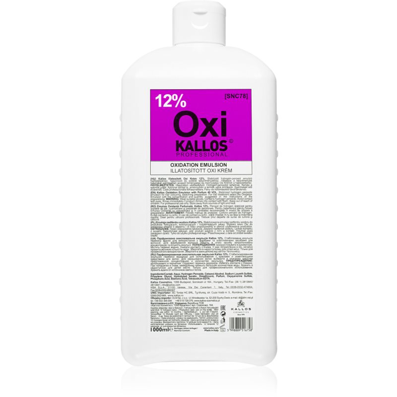 Kallos Kallos Classic Oxi кремообразна активираща емулсия 12% за професионална употреба 1000 мл.