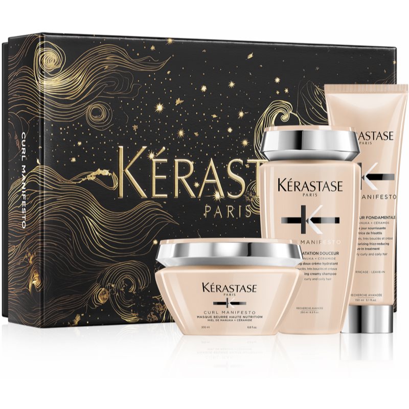 Kérastase Curl Manifesto подаръчен комплект за чуплива и къдрава коса на ниска цена