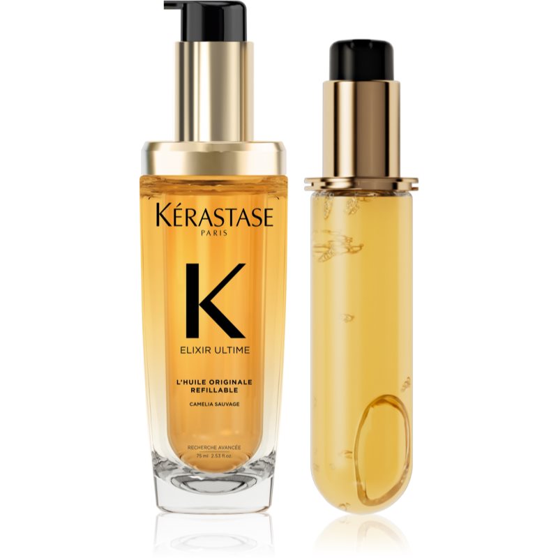 Kérastase Elixir Ultime L'huile Originale изгодна опаковка за блясък и мекота на косата 2x75 мл.