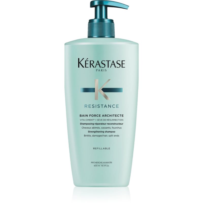 Kérastase Résistance Bain Force Architecte шампоан-грижа с подсилващ ефект за слаба и леко увредена коса 500 мл.