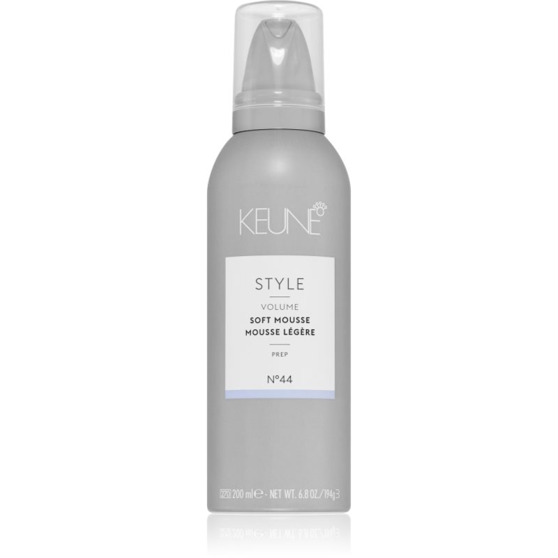 Keune Style Soft Mousse пяна за обем за коса за естествена фиксация и блясък на косата 200 мл.