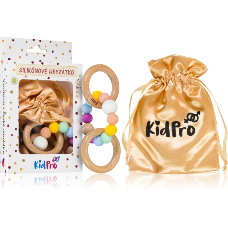 KidPro Teether & Rattle Fruit Mix гризалка с дрънкалка Rainbow 1 бр.