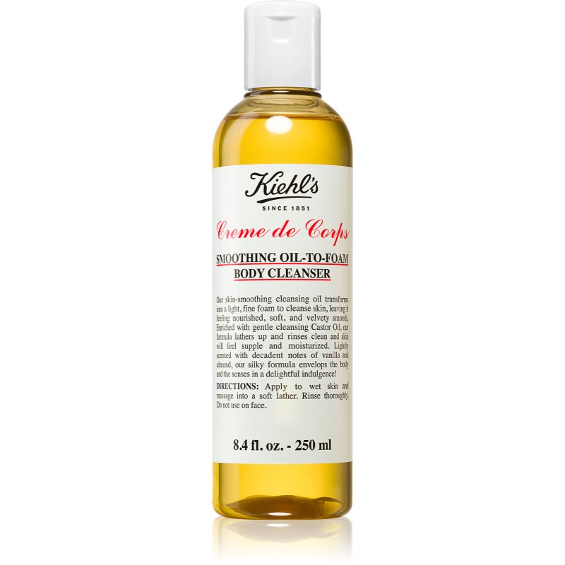 Kiehl's Creme de Corps Smoothing Oil-to-Foam Body Cleanser олио за тяло  за всички видове кожа 250 мл.