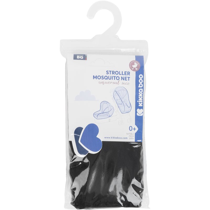Kikkaboo Stroller Mosquito Net Black мрежа против комари за количка 27×12