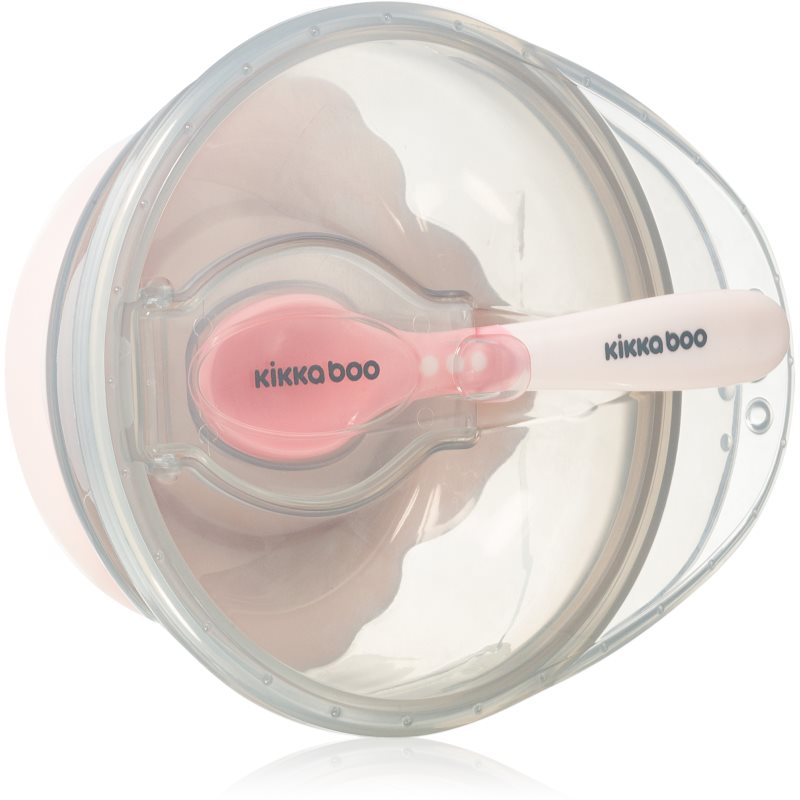 Kikkaboo Suction Bowl with Spoon купичка с лъжичка с капачка 4 m+ Pink 1 бр.