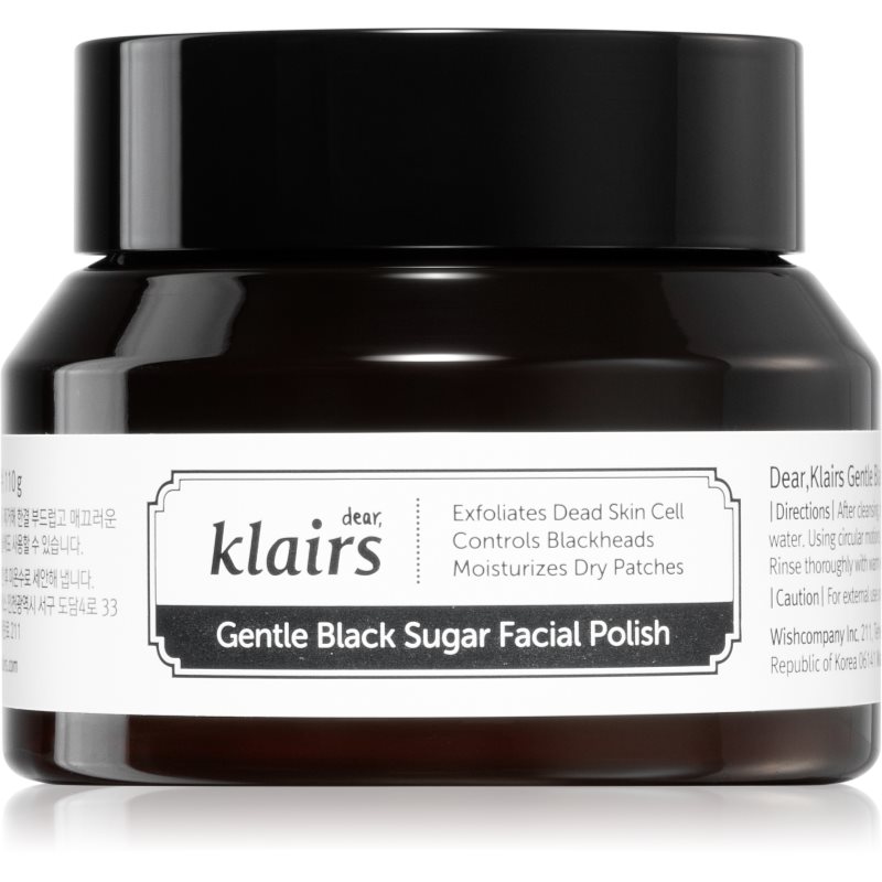 Klairs Gentle Black Sugar Facial Polish хидратиращ пилинг за лице 110 гр.