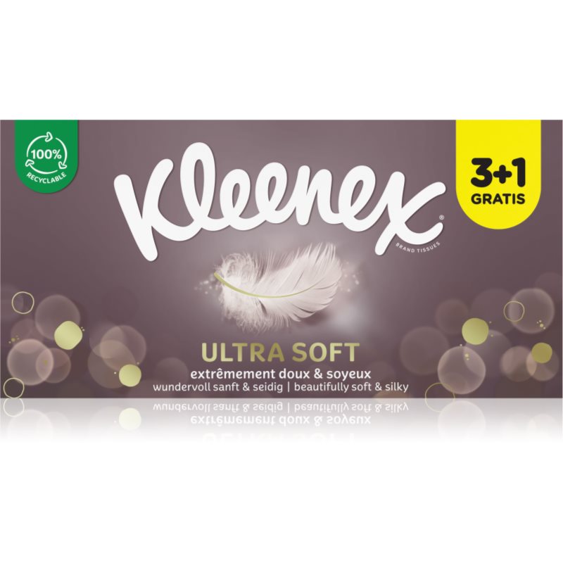 Kleenex Ultra Soft Box хартиени кърпички 4x64 бр.
