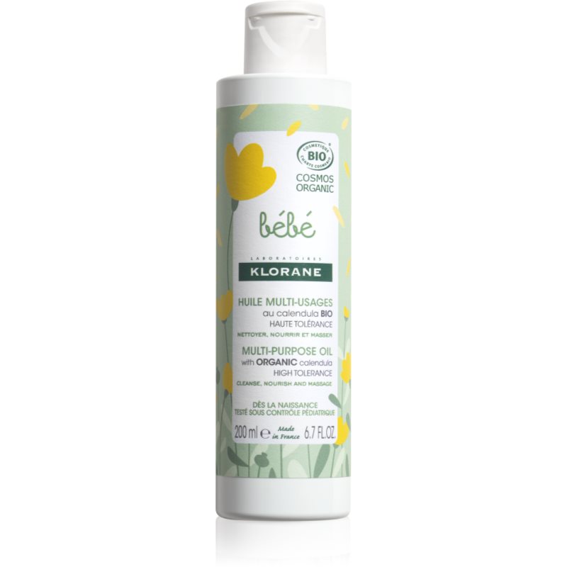 Klorane Bébé Multi-Purpose Oil подхранващо масло за тяло за детска кожа 200 мл.