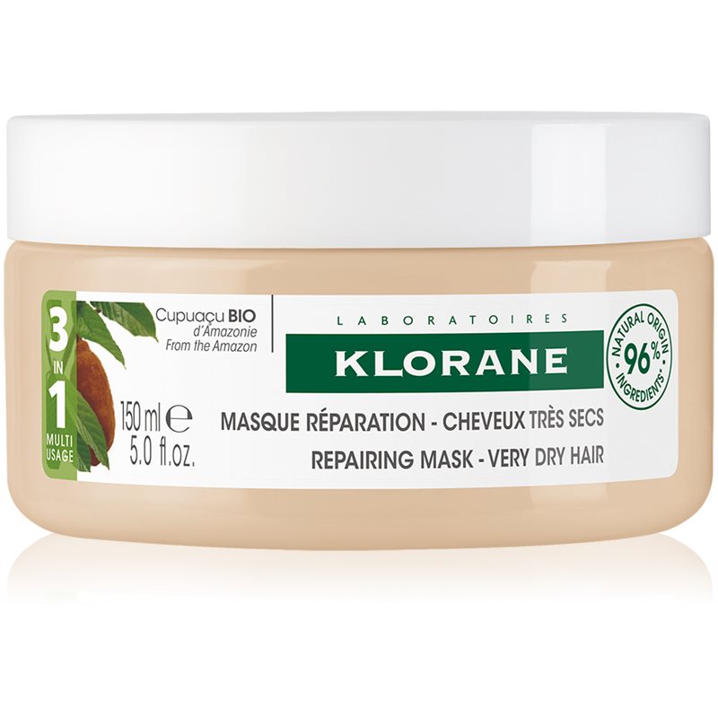 Klorane Cupuaçu Bio Bio регенерираща маска за коса за много суха коса 150 мл.