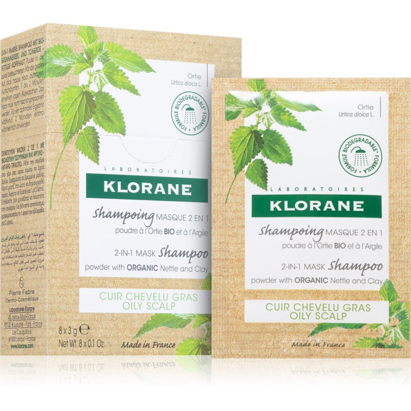Klorane Nettle шампоан v prášku 8x3 гр. на ниска цена