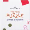 Kolorky Puzzle Two Piece Shapes & Numbers пъзел 10 бр.
