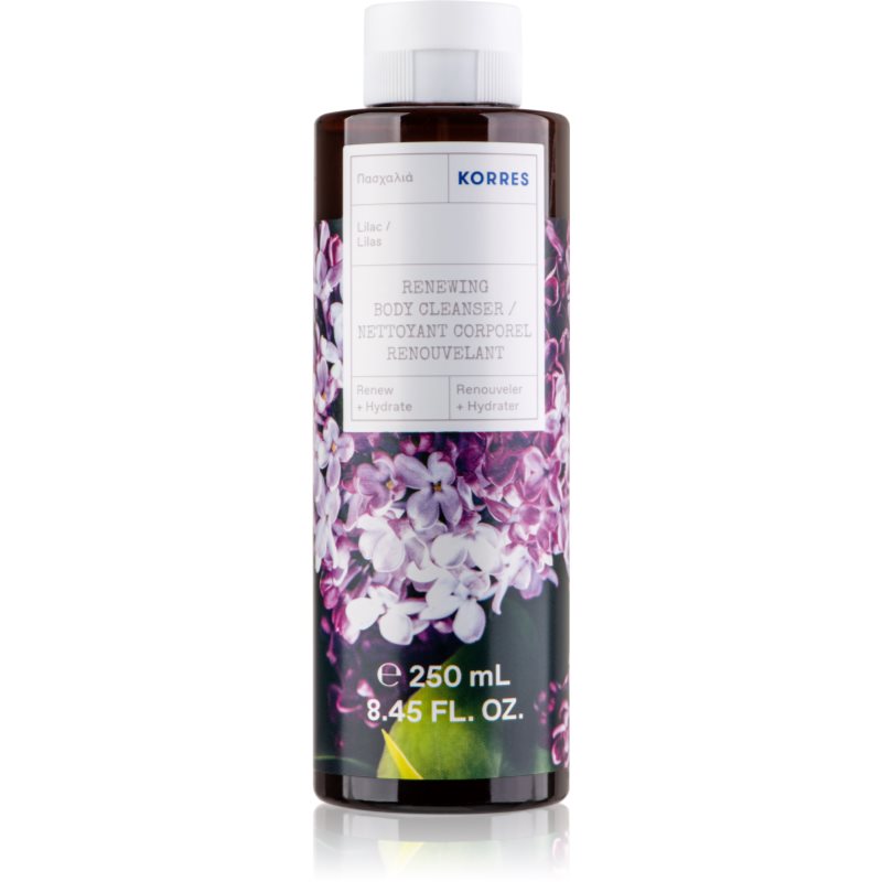 Korres Lilac опияняващ душ гел с аромат на цветя 250 мл.