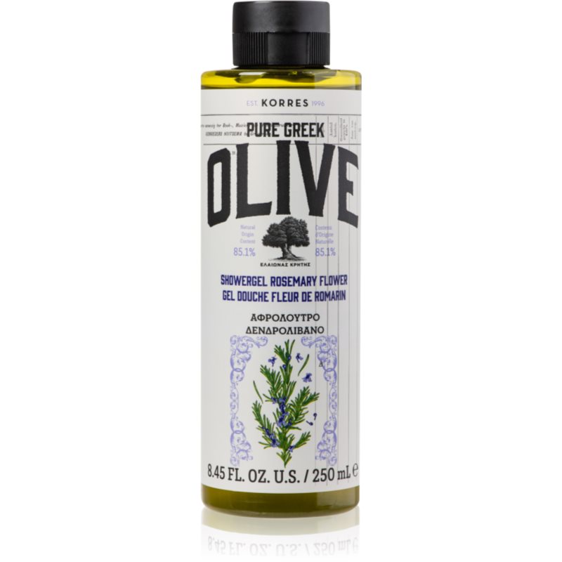 Korres Pure Greek Olive & Rosemary Flower освежаващ душ гел 250 мл.
