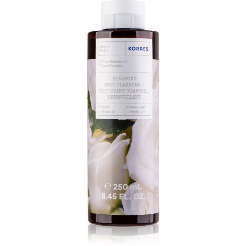 Korres White Blossom опияняващ душ гел с аромат на цветя 250 мл.