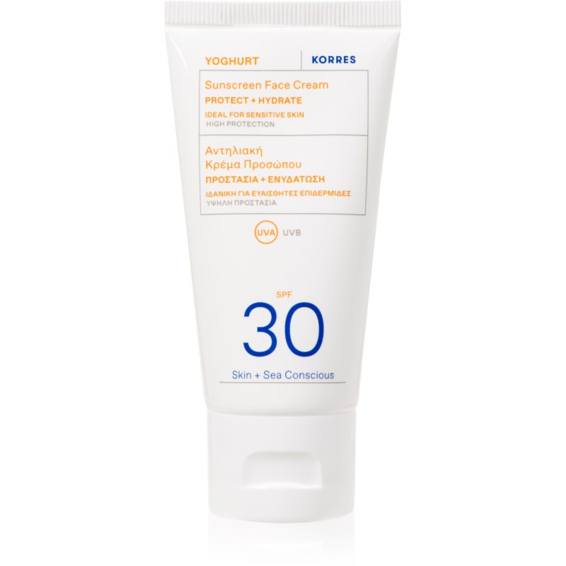 Korres Yoghurt слънцезащитен крем за лице SPF 30 50 мл. на ниска цена