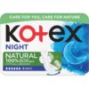 Kotex Natural Night санитарни кърпи 6 бр.