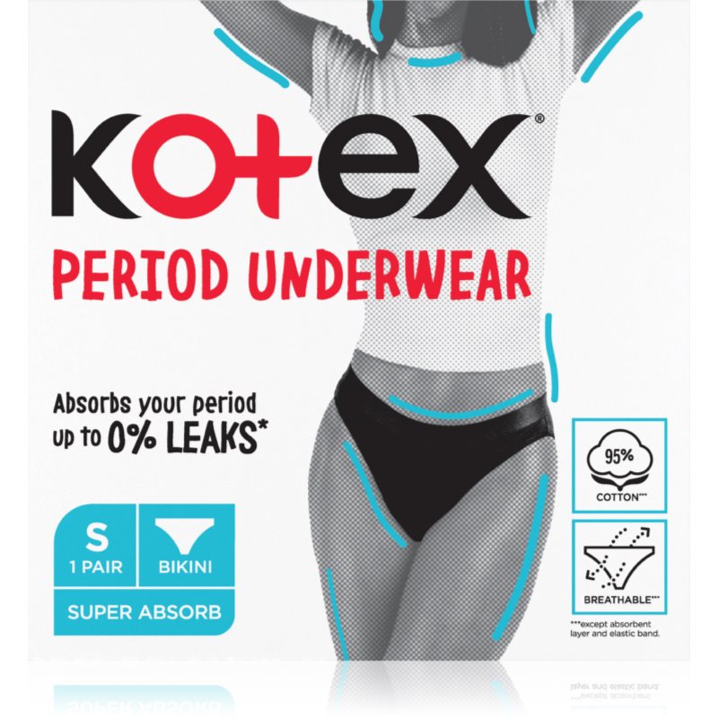 Kotex Period Underwear Size S менструално бельо размер S 1 бр. на ниска цена