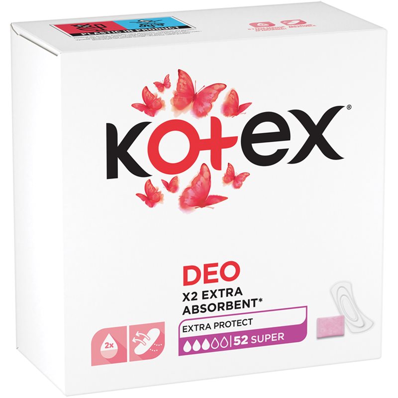 Kotex Super Deo дамски превръзки 52 бр. на ниска цена