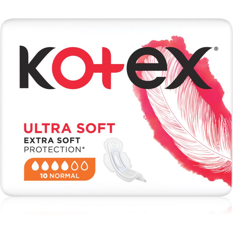 Kotex Ultra Soft Normal санитарни кърпи 10 бр.