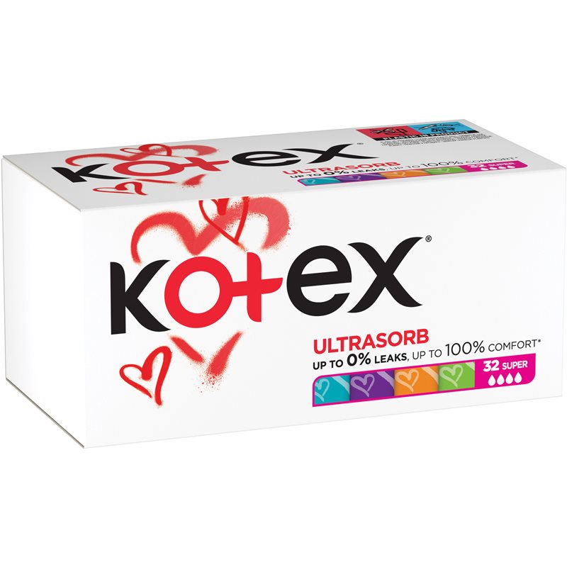 Kotex UltraSorb Super тампони 32 бр. на ниска цена