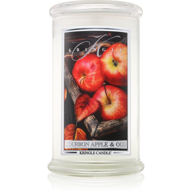 Kringle Candle Bourbon Apple & Oud ароматна свещ 624 гр.