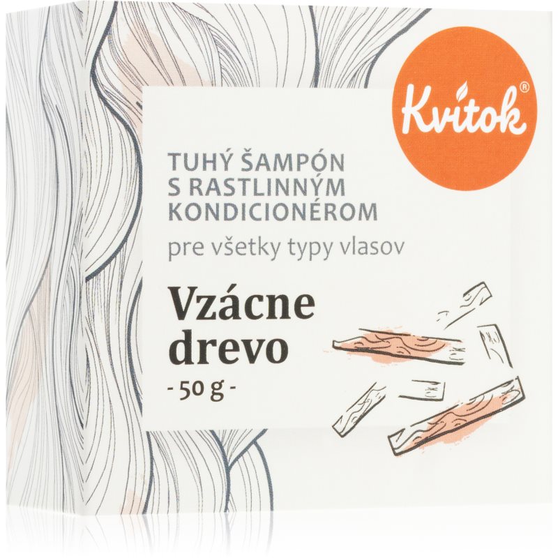 Kvitok Rare wood Твърд шампоан за тъмна коса 50 гр.