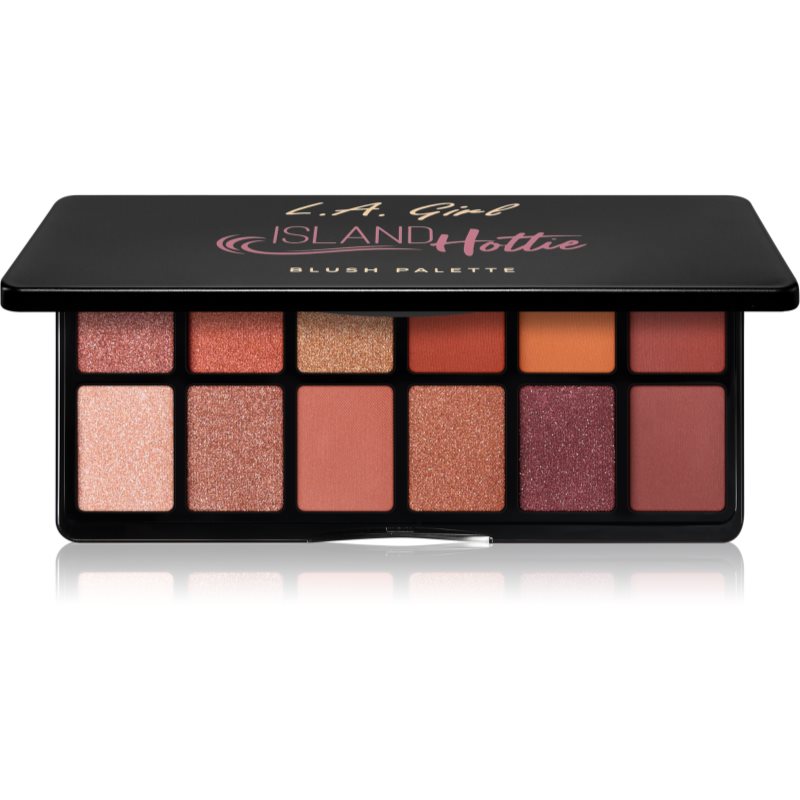 L.A. Girl Cosmetics Fanatic палитра сенки за очи цвят Get Feverish 12x1 гр.