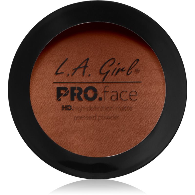 L.A. Girl Cosmetics PRO. Face HD компактна пудра с матиращ ефект цвят Chestnut 7 гр.